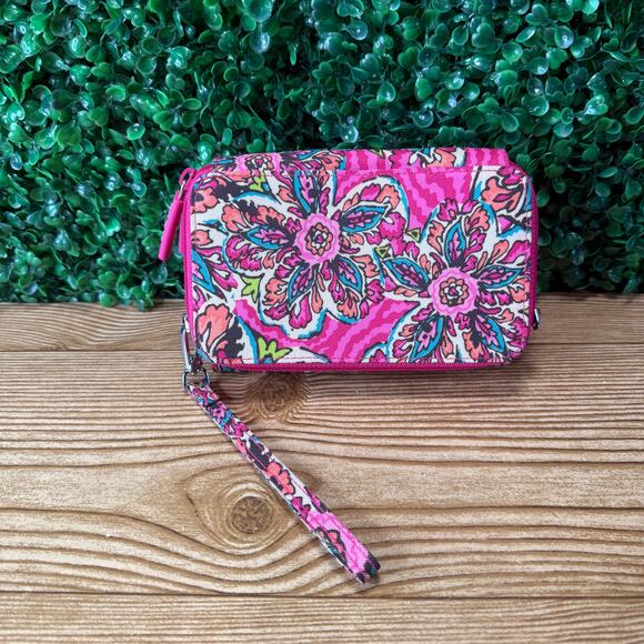Vera Bradley RFID Wallet in "Sunburst Floral" Pattern Womens Gift - Picture 1 of 9